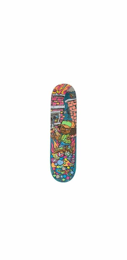 Supreme "Molotov Kid" (Teal) Skateboard Deck SS19 Sealed