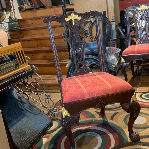 Pair Vintage Dining Chairs