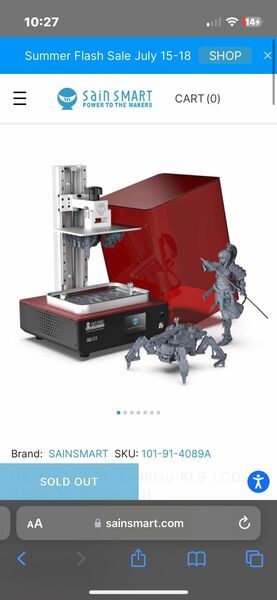 Kumitsu KL9 LCD Resin 3D Printer Kit