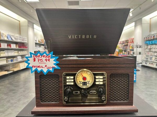 Victrola Record Player with Fm Radio & Disc Digital Audio