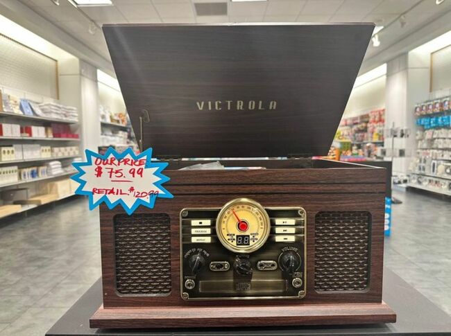 Victrola Record Player with Fm Radio & Disc Digital Audio