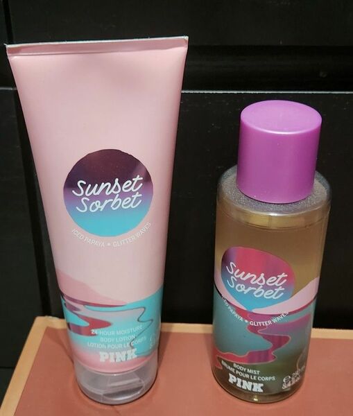 Pink Body Lotion And Body Mist