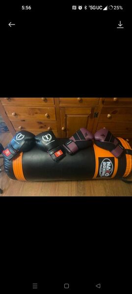 nazo 135lb Heavy Bag W/ Gloves