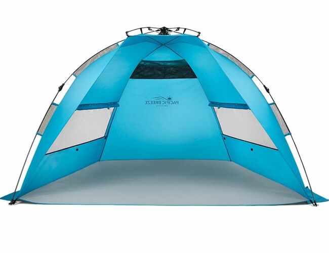 Pacific Breeze Easy Setup Beach Tent, SPF 50+