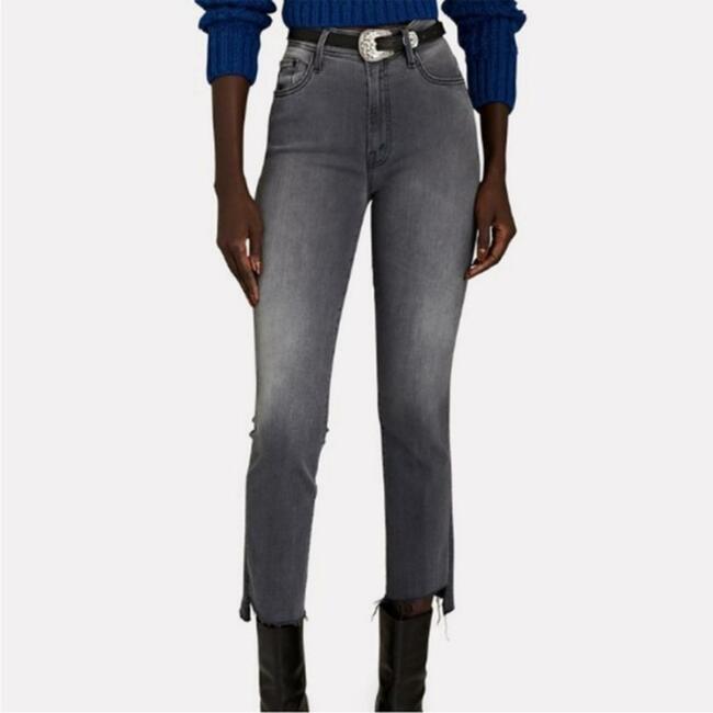 Mother Denim The Insider Crop Fray Jeans