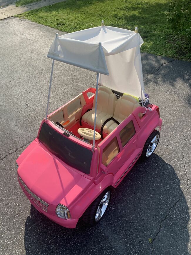 Modified Power Wheels Pink Escalade with Add - Ons