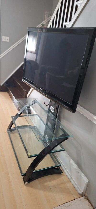 50.
 Inch Panasonic TV with TV. Stand.