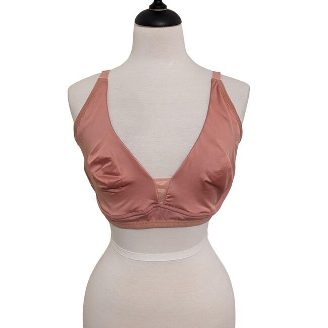 New Rachel Roy Pink Unlined Wire Free Bra Size 42D