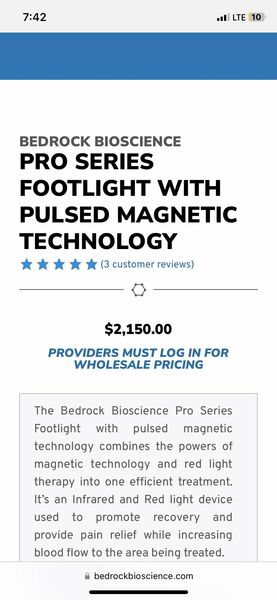 Bedrock Bioscience Footlight