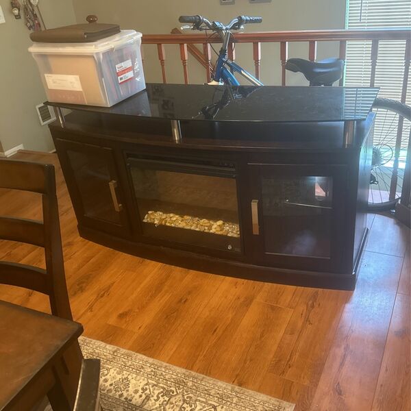 Tv Stand w/fireplace