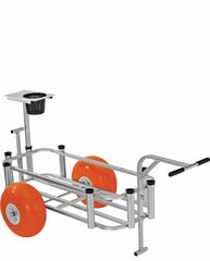 Anglers Fishin Mate Sr Cart Bundle-Poly Wheel surf axle+rubber wheel pier axle + hitch caddy