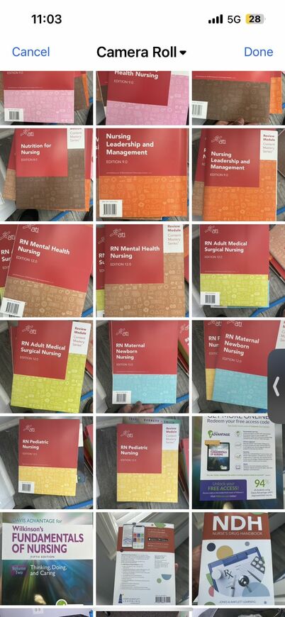 Multiple Nursing Books And Clinical Equipment