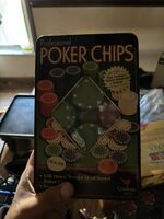 Poker chips and poker carousel