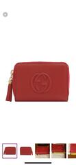 Gucci red soho wallet