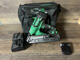 Metabo HPT 18V MultiVolt™ Cordless Angled Finish Nailer Kit | Accepts Nails 1-1/4-Inch up to 2-1/2-Inch | 15 Gauge | Lifetime Tool Warranty | NT1865DM