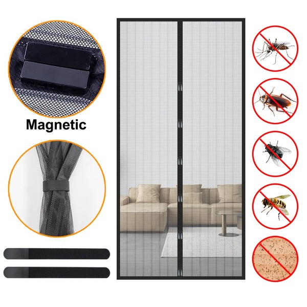 Indoor Insect Fly Screen Curtain Mesh Anti Bug Mosquito Netting Door Window Net