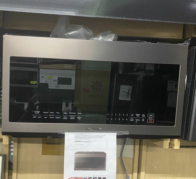 Samsung 30inch Over the Range Microwave in Tuscan Steel