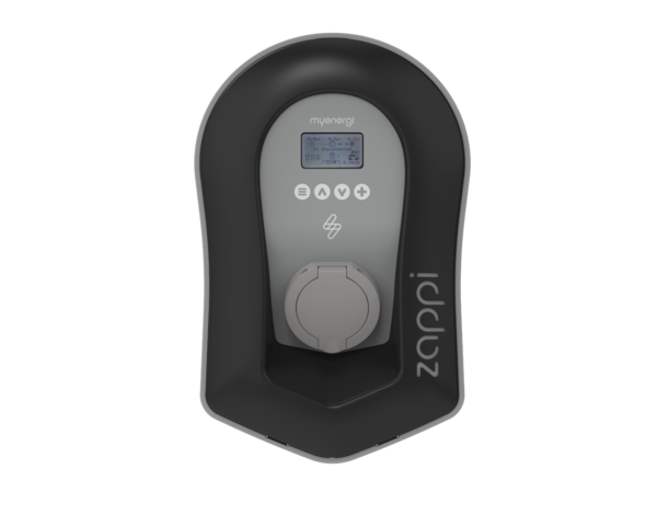 Zappi 7kW EV Charger Single Phase Type 2 Untethered - Black