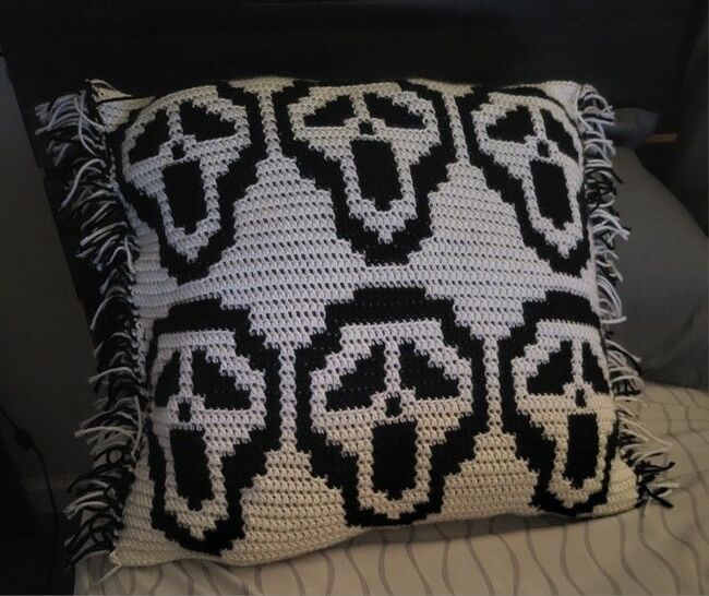 Ghost/Ghostface Pillow & Throw Blanket