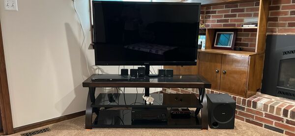 Sony 3D Bravia LCD TV,  Speaker System, Blue Ray Player