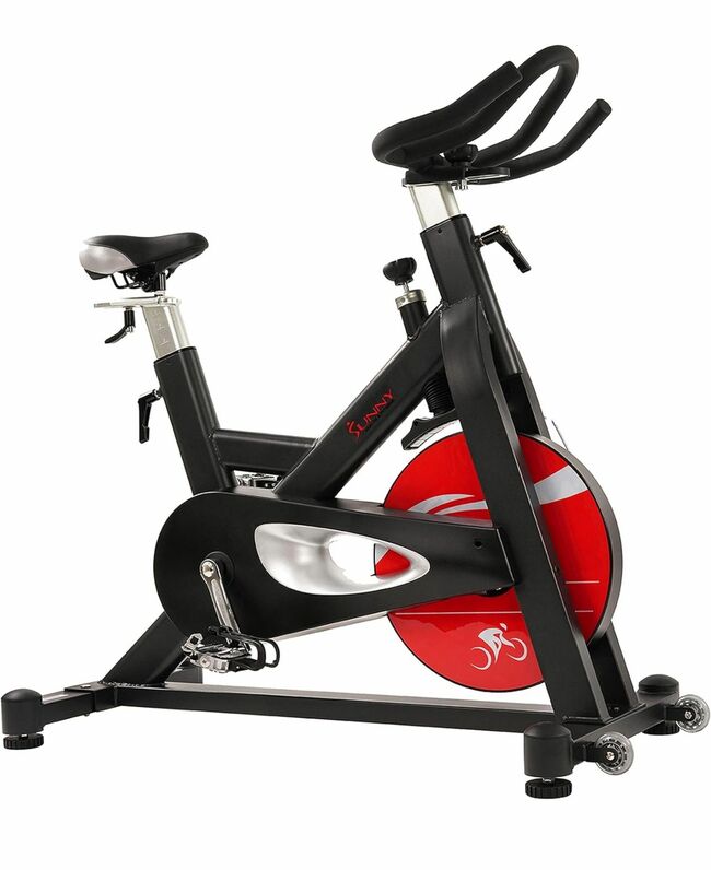 Sunny Health & Fitness Evolution Pro Magnetic Belt Drive Indoor Exercise Cycling Bike