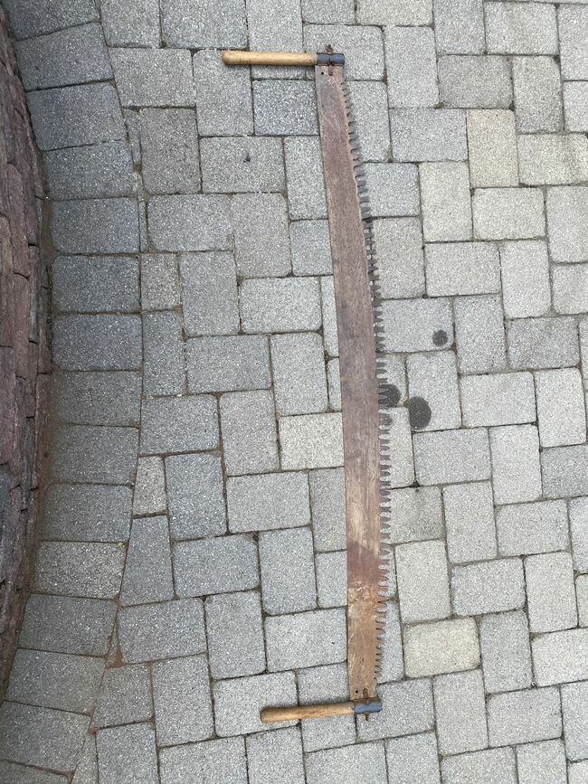 Vintage Disston Two Man 72 inch Cross Cut Logging Saw