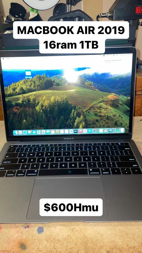 2019 MacBook Air 16ram 1TB