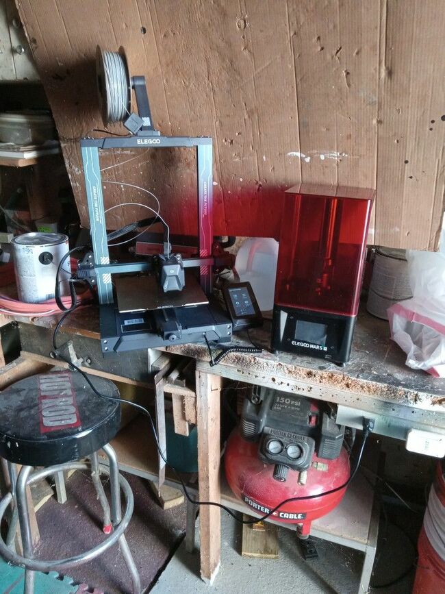 Elegoo Neptune 3 Pro And Elegoo Mars 2 Pro Bundle In Perfect Shape