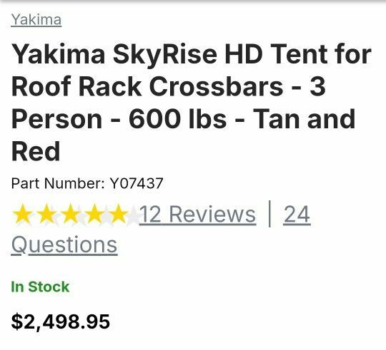 Yakima Rooftop Tent