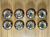 Spitfire F1 Street Burner Multiball Skateboard Wheels 49.5mm - White (Set of 8)