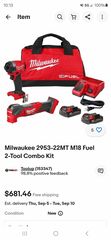 Milwaukee m18 fuel kit impact and multi tool