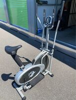 FREE DELIVERY - 2 in 1 Black Elliptical Stationary Bike Cross Training Exercise