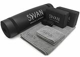Yoga Mat  Starter Kit. 6 Pieces.  Black