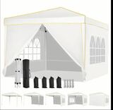 10x10ft pop up Canopy Tent - waterproof, Durable, Quick Setup with 4 Detachable