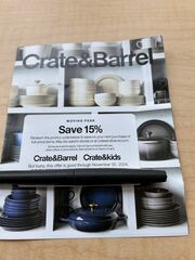 Crate&Barrel Coupon -Pick Up Or Shipping