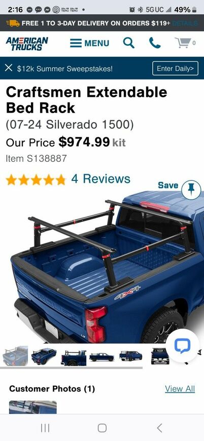 Rooftop Tent Rack