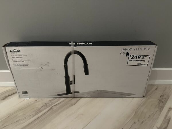 Kohler Matte Black Single Handle Kitchen Faucet