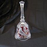 Red Bird German Lead Crystal Bell (Hofbauer)