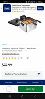 Hamilton Beach Deep Fryer