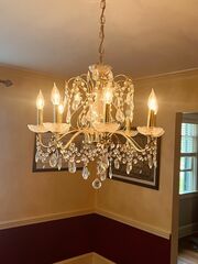 Swarovski Crystal Chandelier with Extra Crystals 23” Diameter