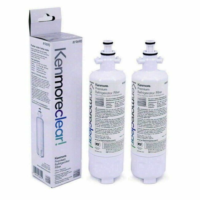 2 Pack Fit Kenmore 469690 9690 Replacement Refrigerator Water Filter 460-9690