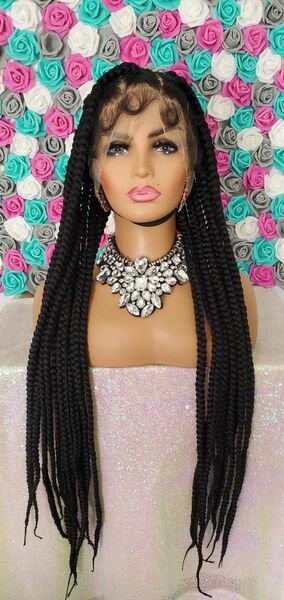Braided Box 360 Dull Lace Wig