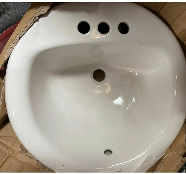 PROFLO PF194R Rockaway 19" Circular Vitreous China Drop In, White