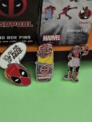 Marvel Deadpool Quote Bubble Boxers Chimichanga Enamel Metal Pin Blind Box Combo