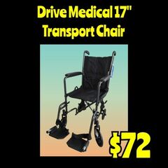 New Drive Medical 17" Transport Chair : Njft