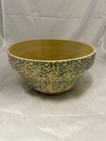 Vintage Robinson Ransbottom Spongeware Mixing Bowl