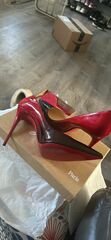 Black And Red Patent Degrade Christian Louboutin Size 42