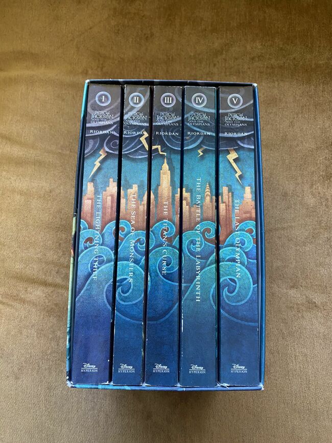 PERCY JACKSON and the Olympians Series RICK RIORDAN 5 Book Paperback Boxed Set