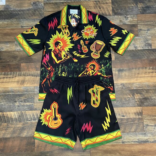 Casablanca Silk Short Set   Sz L   $200