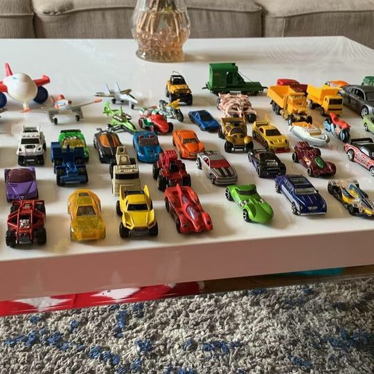 60 toy vehicles